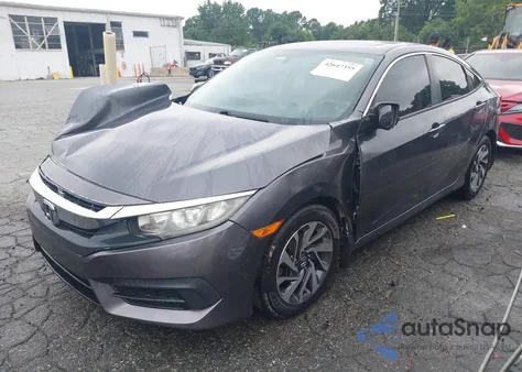 2018 Honda Civic Ex z USA, uszkodzony, nr VIN 2HGFC2F78JH501976
